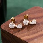 Teardrop Moissanite Drop Earrings