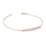 Diamond Radiance Bracelet | 18K Yellow Gold Chain with Graduated Round-Cut Lab Diamonds​