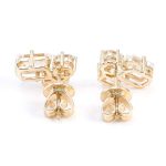 Emerald & Asscher Moissanite Stud Earrings