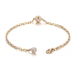 Celestial Line Bracelet | 18K Yellow Gold Lab diamond Bracelet with Round-Cut Lab Diamond Accents