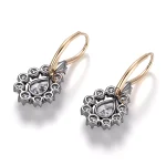 Luxury Pear Duo Earrings | 2ctw Pear-Cut Lab Diamond Earrings in 18K Sun-Gold