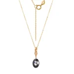 Oval Lab Diamond Pendant | 2ct Oval-Cut Lab Diamond 18K Gold Pendant