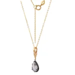 ​Pear Lumina Solitaire Pendant | 3ct Pear-Cut Lab Diamond Pendant in 18K Gold (Pendant Only)​