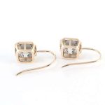 Gorgeous VVS Moissanite Asscher Cut Drop Earrings