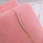 Diamond Radiance Bracelet | 18K Yellow Gold Chain with Graduated Round-Cut Lab Diamonds​