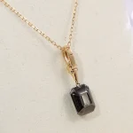 Emerald Cut Solitaire Pendant | 2ct Emerald-Cut Lab Diamond in 18K Gold（Pendant Only）