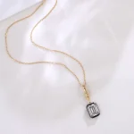 Emerald Cut Solitaire Pendant | 2ct Emerald-Cut Lab Diamond in 18K Gold（Pendant Only）