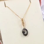 Oval Lab Diamond Pendant | 2ct Oval-Cut Lab Diamond 18K Gold Pendant
