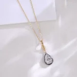 ​Pear Lumina Solitaire Pendant | 3ct Pear-Cut Lab Diamond Pendant in 18K Gold (Pendant Only)​