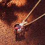 1.2 CT Heart-Shaped Ruby Gem Pendant Necklace