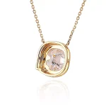 Classic Customized Shape Moissanite Pendant Necklace