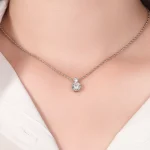 1.50 CTW Two-Stone Round Lab Diamond Pendant | Pendant Only