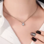 1.50 CTW Two-Stone Round Lab Diamond Pendant | Pendant Only