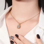 Radiant Cut Lab Diamond Halo Pendant with Rope Frame | Pendant Only