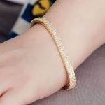 Exquisite Bracelet Inlaid with DEF/VVS Moissanite
