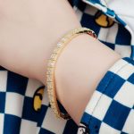 Exquisite Bracelet Inlaid with DEF/VVS Moissanite
