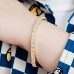 Exquisite Bracelet Inlaid with DEF/VVS Moissanite