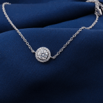 *Moissanite Halo Bracelet 0.5CT 18K White Gold - Image 4