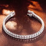 Emerald Cut Moissanite Tennis Bracelet