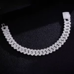 Special Offer: Full-Pavé Moissanite Cuba Necklace/Bracelet with High-Impact Brilliance