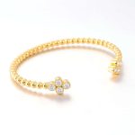 Open Quatrefoil Bujukan Bead Cuff Bracelet