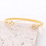 Open Quatrefoil Bujukan Bead Cuff Bracelet