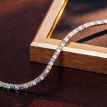 7 inches Elegant Multicolor Moissanite Tennis Bracelet
