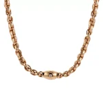 Cuba Link Luxe Necklace | 18K Yellow Gold Lab Diamond Cuban Chain with Prism Barrel Pendant​