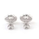 Breathtaking VVS Moissanite Round Cut Halo Stud Earrings