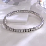 Eternal Radiance Tennis Bracelet | 2.5ctw Round-Cut Lab Diamond Bracelet in 18K Yellow Gold