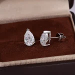 Diva 6ctw Moissanite/Lab diamond Stud Earrings - Image 6