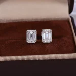 Diva 6ctw Moissanite/Lab diamond Stud Earrings - Image 9