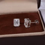 Diva 6ctw Moissanite/Lab diamond Stud Earrings - Image 10