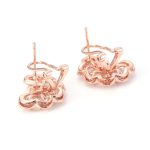 Gorgeous Rose Gold Moissanite butterfly Earrings