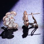 Gorgeous Rose Gold Moissanite butterfly Earrings
