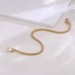 Diamond Chain Bracelet | 18K Yellow Gold Chain with Round-Cut Lab Diamond Clasp