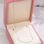 Golden Bead Elegance Necklace | 18K Yellow Gold Beaded Chain with Adjustable Extension