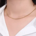 18k Yellow Gold Diamond Necklace Lariat Style Curb Chain