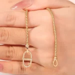 Universal Buckle Pendant | 18K Yellow Gold with Lab Diamond-Encrusted Universal Buckle（Pendant only）