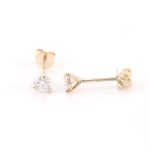 Exquisite Moissanite Round Cut solitaire Stud Earrings
