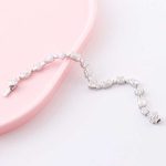 Exquisite White Gold Moissanite Bracelet