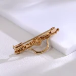 Multi-functional Pendant | Two-in-One 18K Brooch/Pendant with Round Lab Diamond（pendant only）