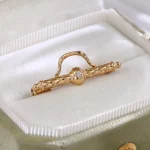 Multi-functional Pendant | Two-in-One 18K Brooch/Pendant with Round Lab Diamond（pendant only）