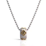 Annular Prosperity Pendant | Dual-Tone 18K Gold Accents with Lab Diamond (Pendant Only)