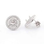 Ethereal Circle Halo Stud Earrings