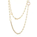 Princess Cut Emerald Necklace Anchor Chain Four Diamond Universal Clasps