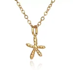Round Cut Diamond Pendant Necklace Paved Starfish Charm Style