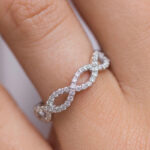 S925 Classic Infinity Wedding Band for Women In Sterling Silver