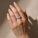 S925 Maxine Moissanite 2.5 Ct Round Cut Full Wedding Band for Women - Image 2