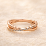 S925 Unique X Criss Cross Wedding Band For Women In Sterling Silver - Image 13